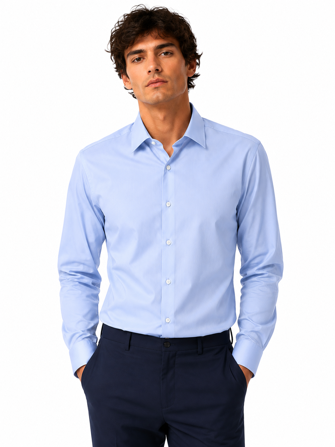 Chemise homme élégante unie