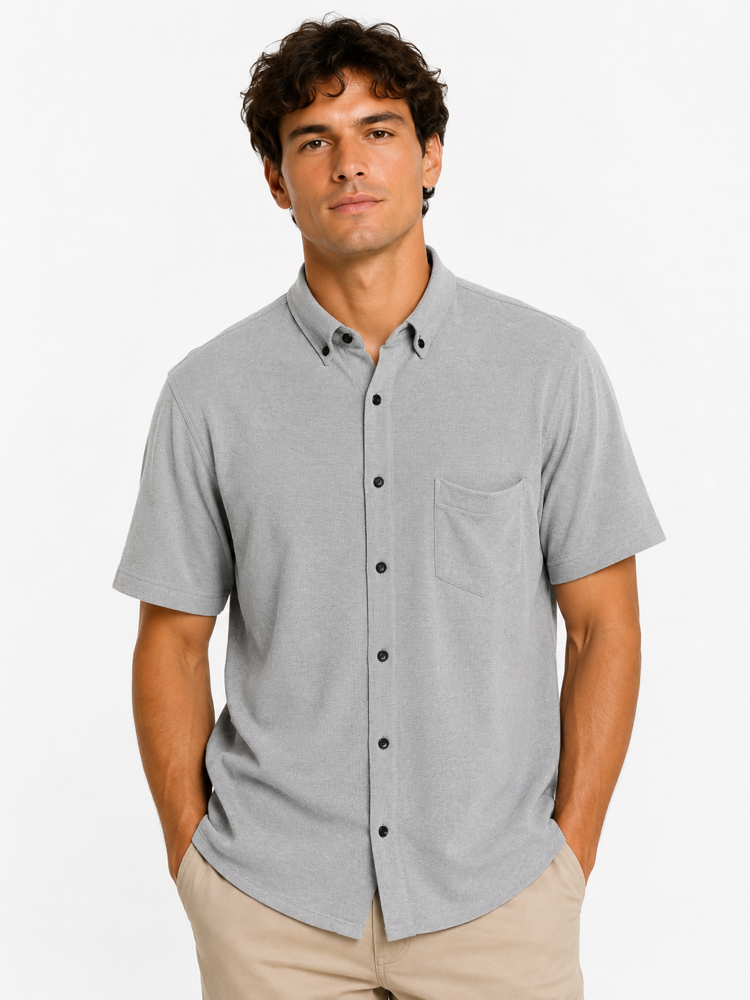 Chemise manches courtes homme casual