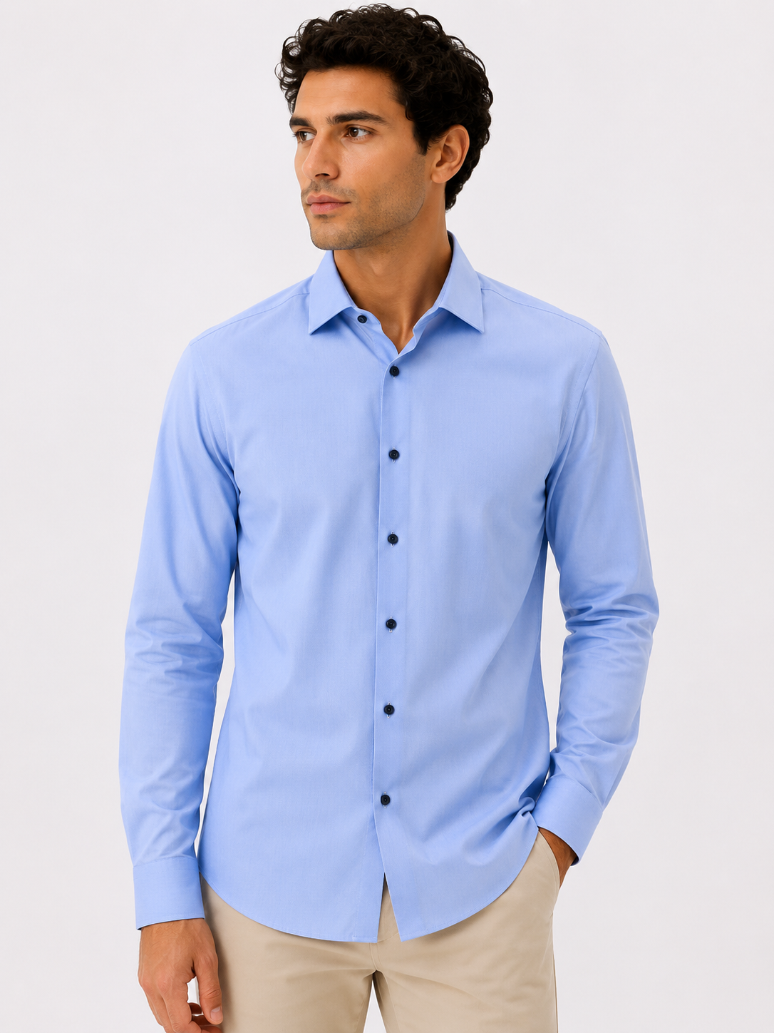 Chemise homme élégante unie