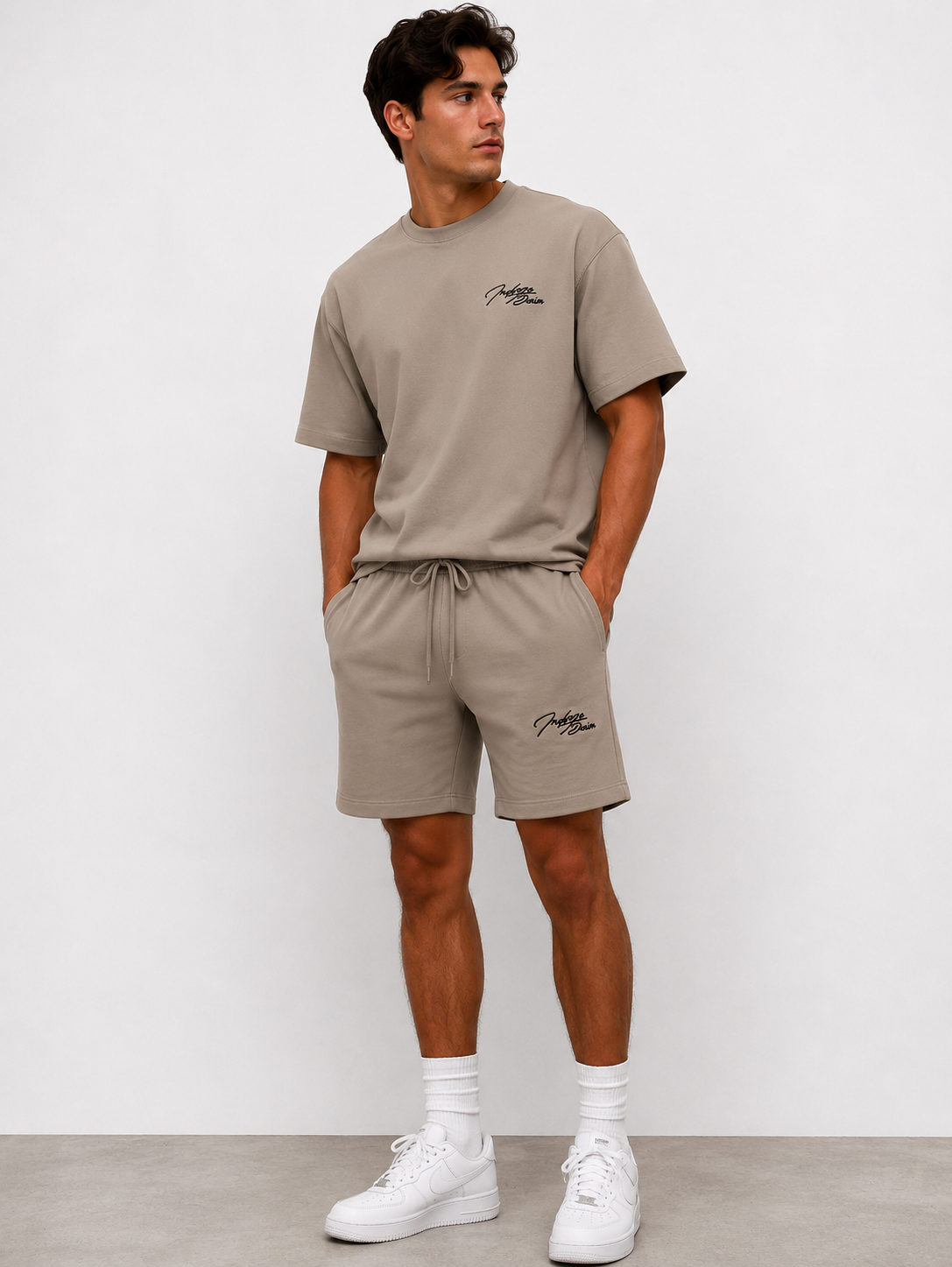 Ensemble T-shirt & Short Cargo Indigo Denim