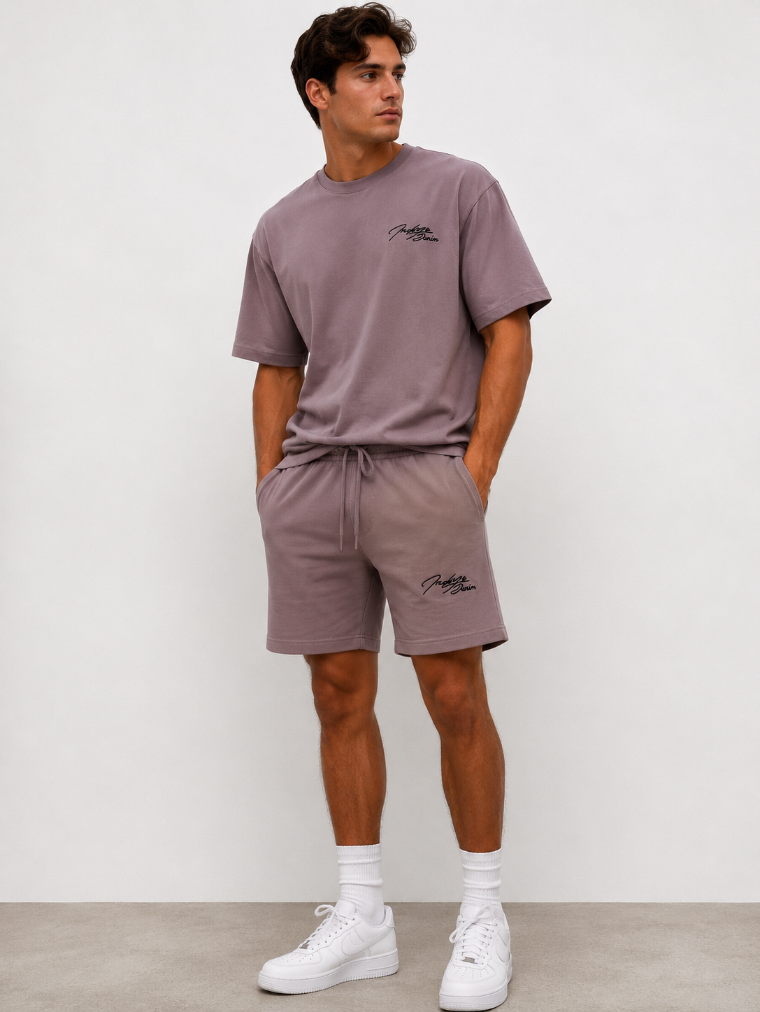 Ensemble T-shirt & Short Cargo Indigo Denim