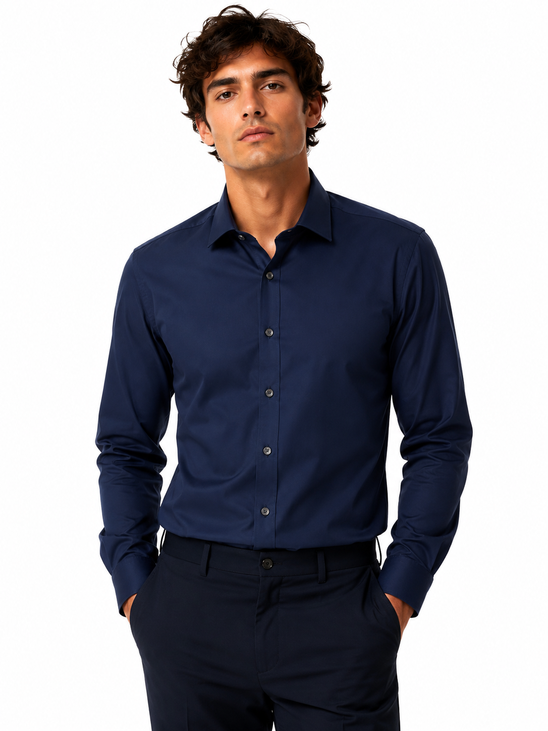Chemise homme élégante unie