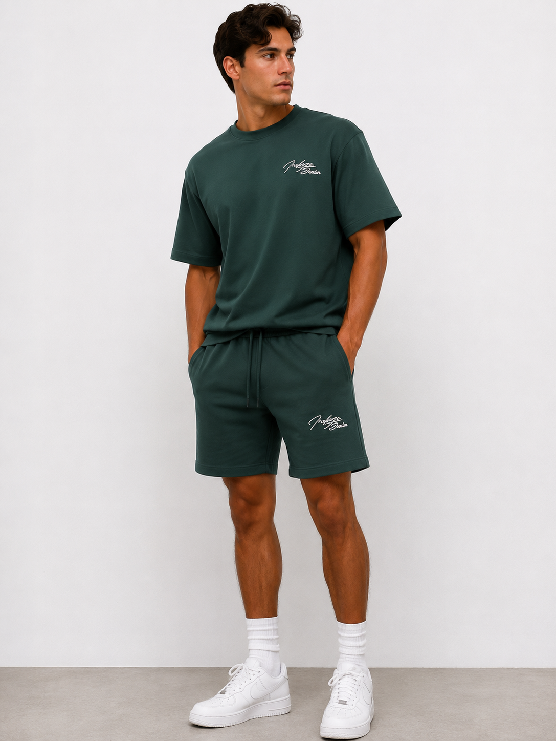 Ensemble T-shirt & Short Cargo Indigo Denim