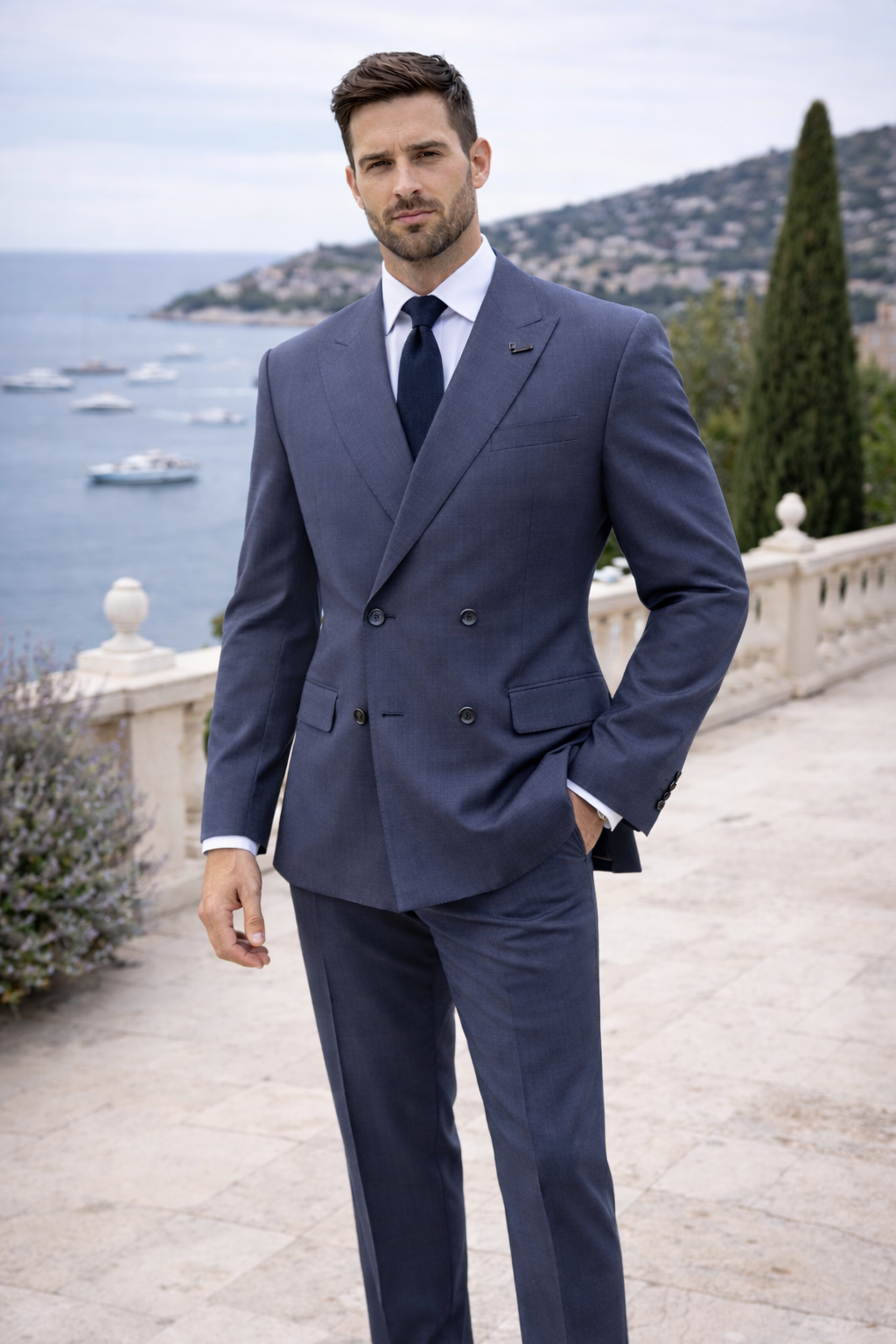 Costume homme 2 pièces croisé