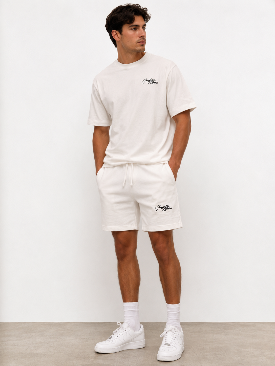 Ensemble T-shirt & Short Cargo Indigo Denim