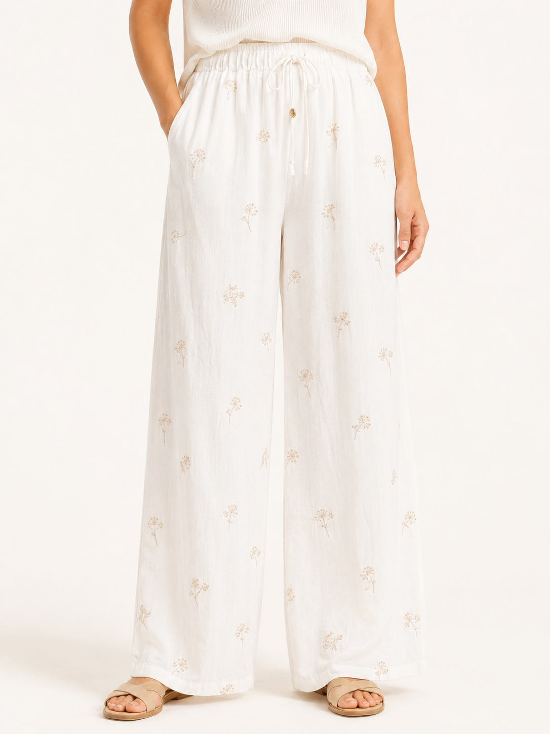 Pantalon fluide imprimé