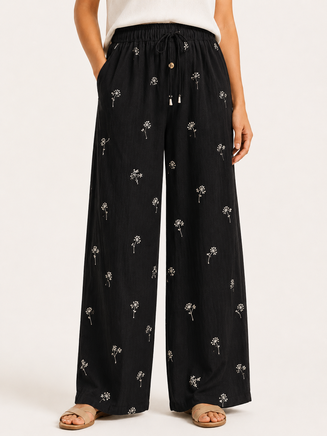 Pantalon fluide imprimé