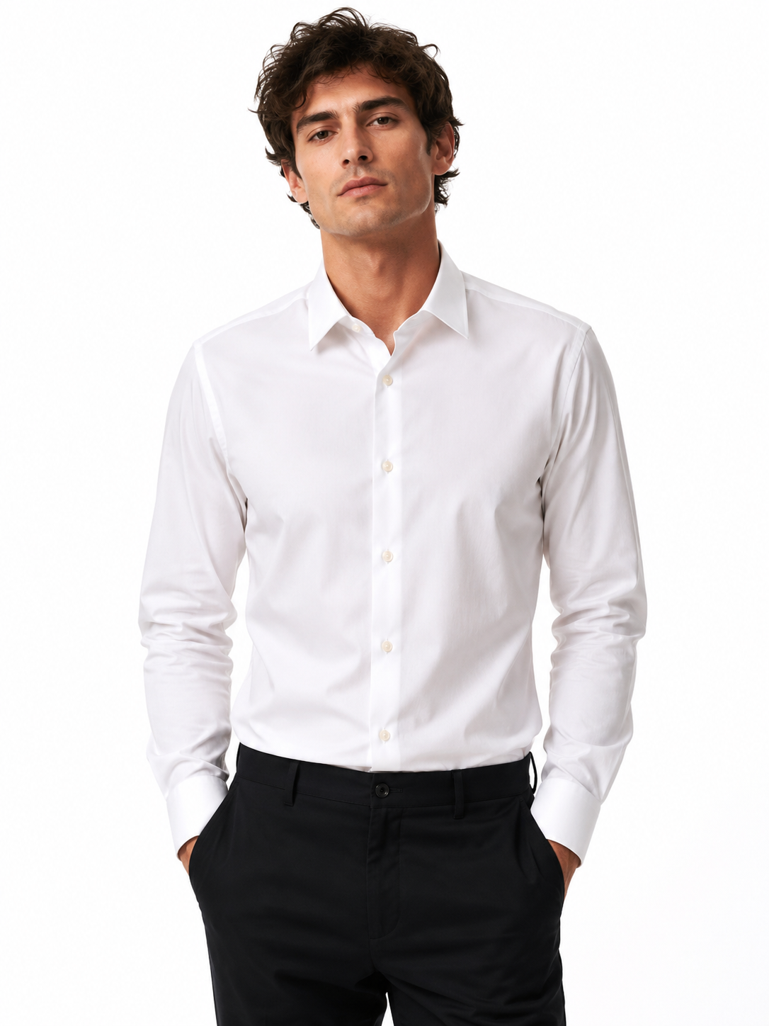 Chemise homme élégante unie